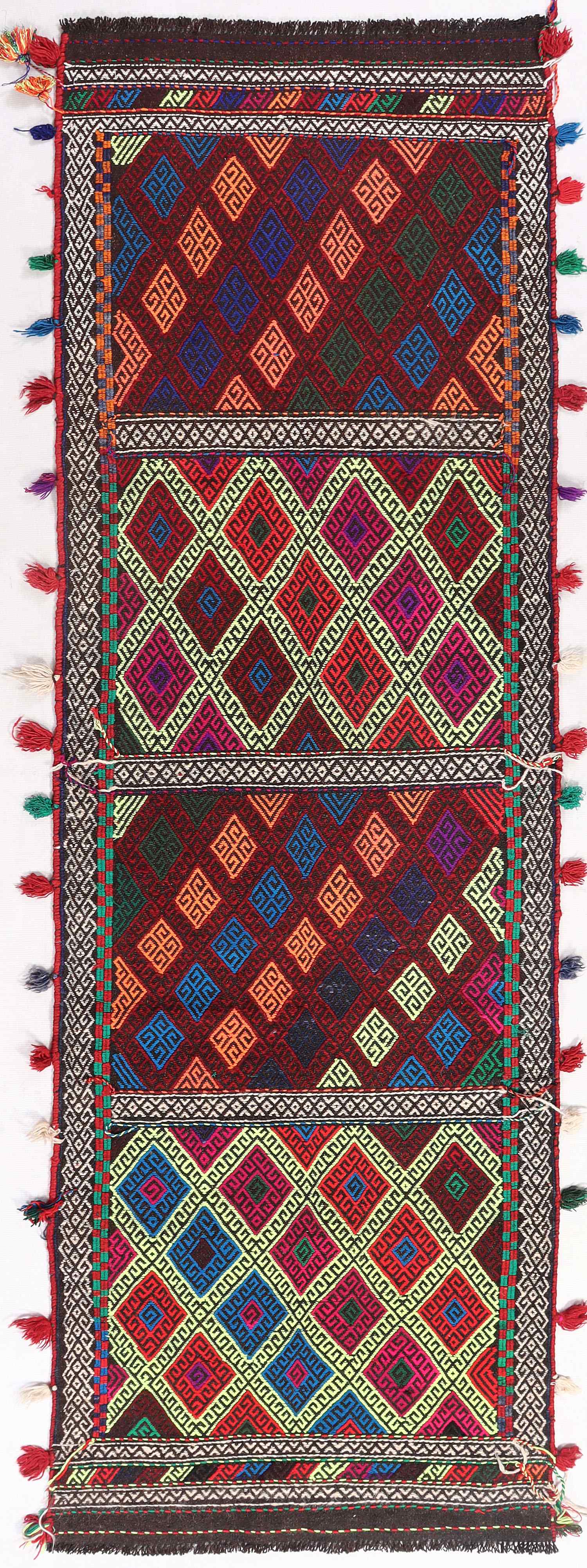 2' 6" x 8'  Multy Handmade Suzani Kilim Rug Runner