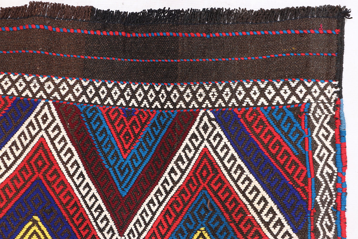 2' 6" x 10'  Multy Handmade Suzani Kilim Rug Runner