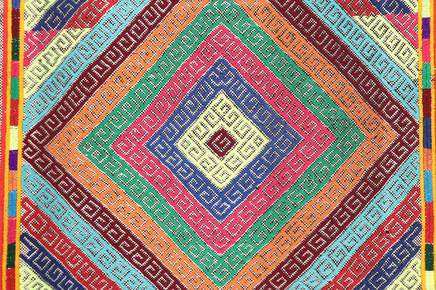 Multy Handmade Suzani Kilim Rug Rectangular