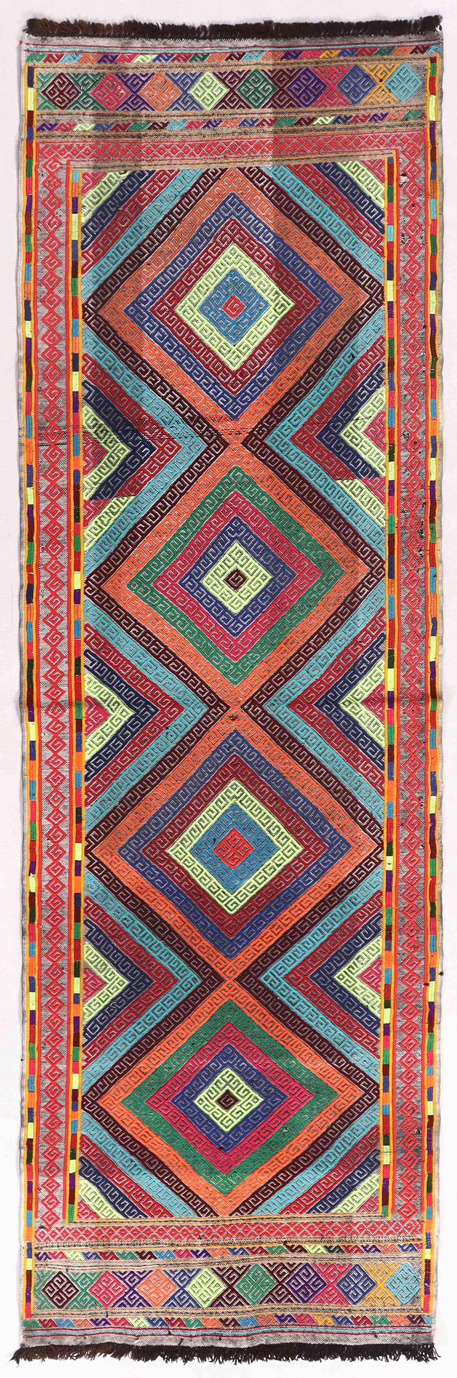 Multy Handmade Suzani Kilim Rug Rectangular