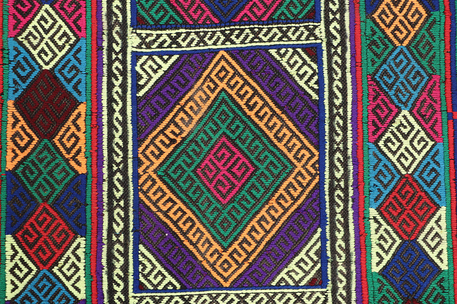 2' X 5'  Multy Handmade Suzani Kilim Rug Rectangular