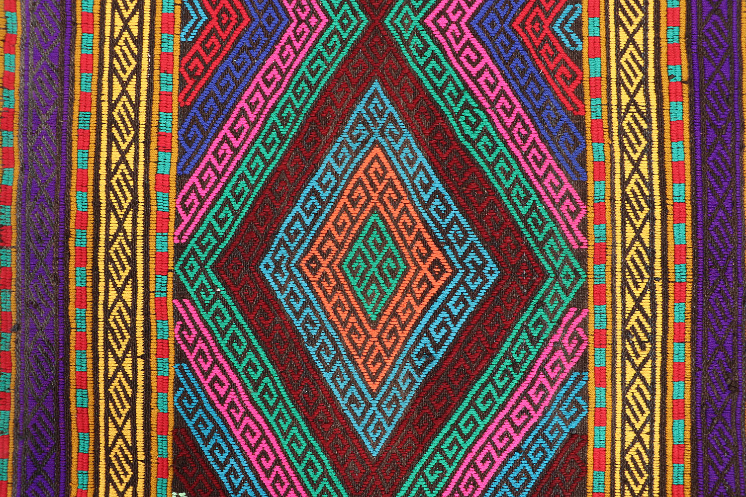Multy Handmade Suzani Kilim Rug Runner