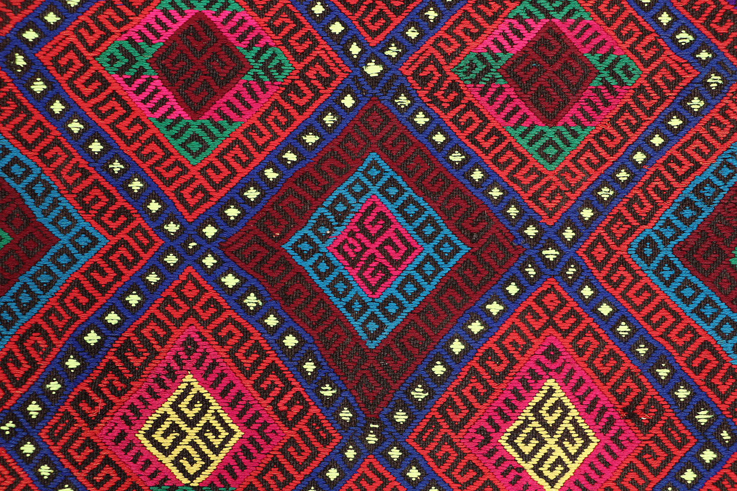 Multy Handmade Suzani Kilim Rug Runner