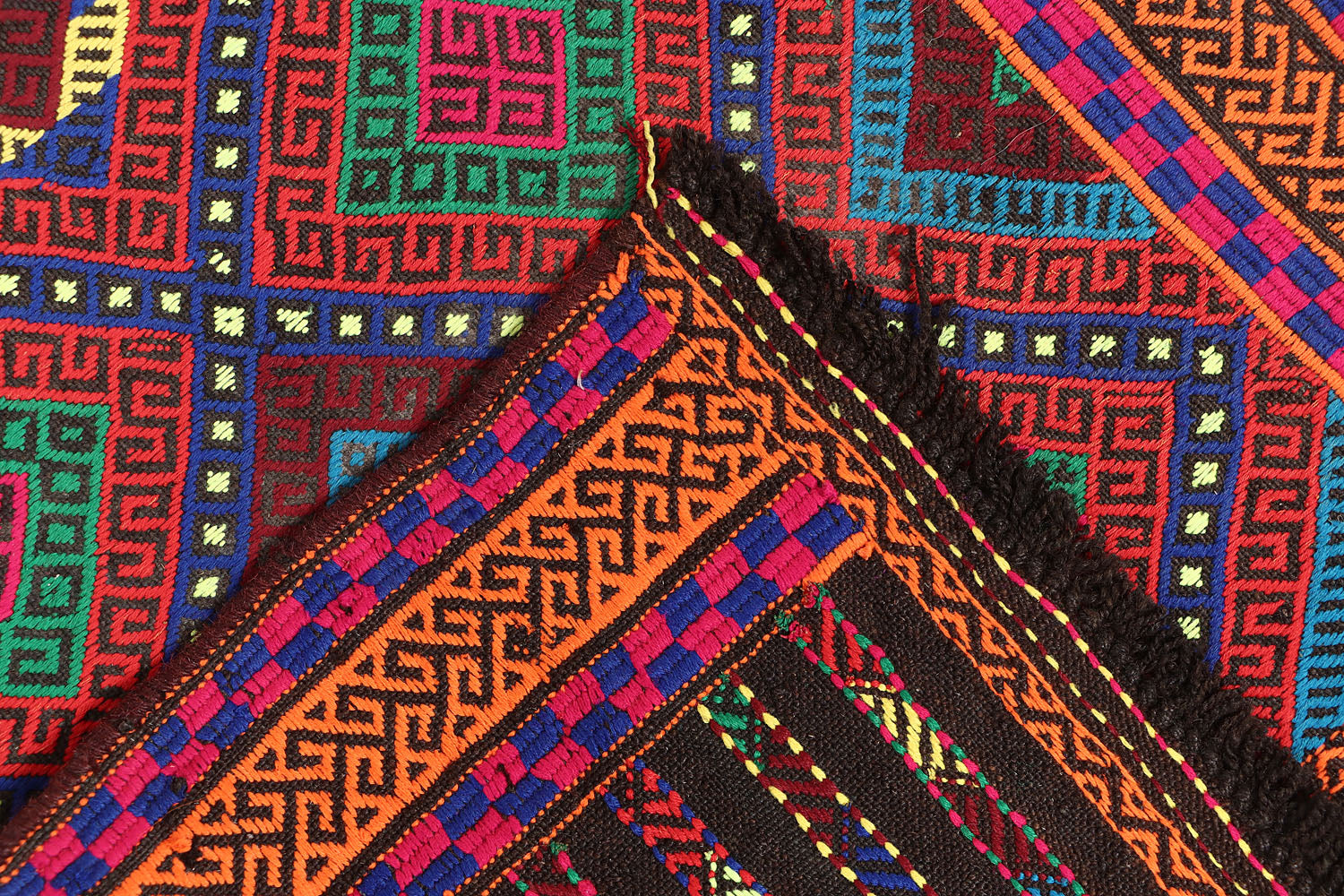 Multy Handmade Suzani Kilim Rug Runner