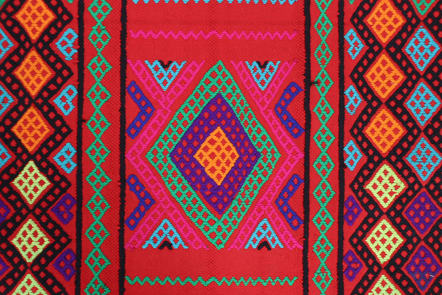 2' 6" X 9'  Multy Handmade Suzani Kilim Rug Runner
