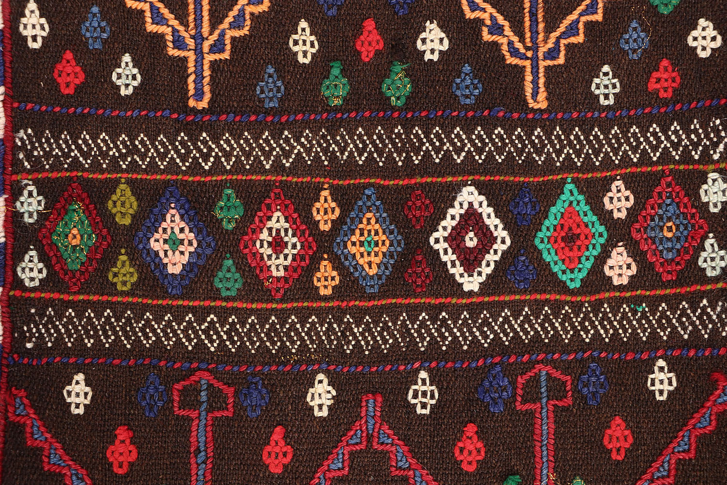 2' 6" x 8'  Multy Handmade Suzani Kilim Rug Runner
