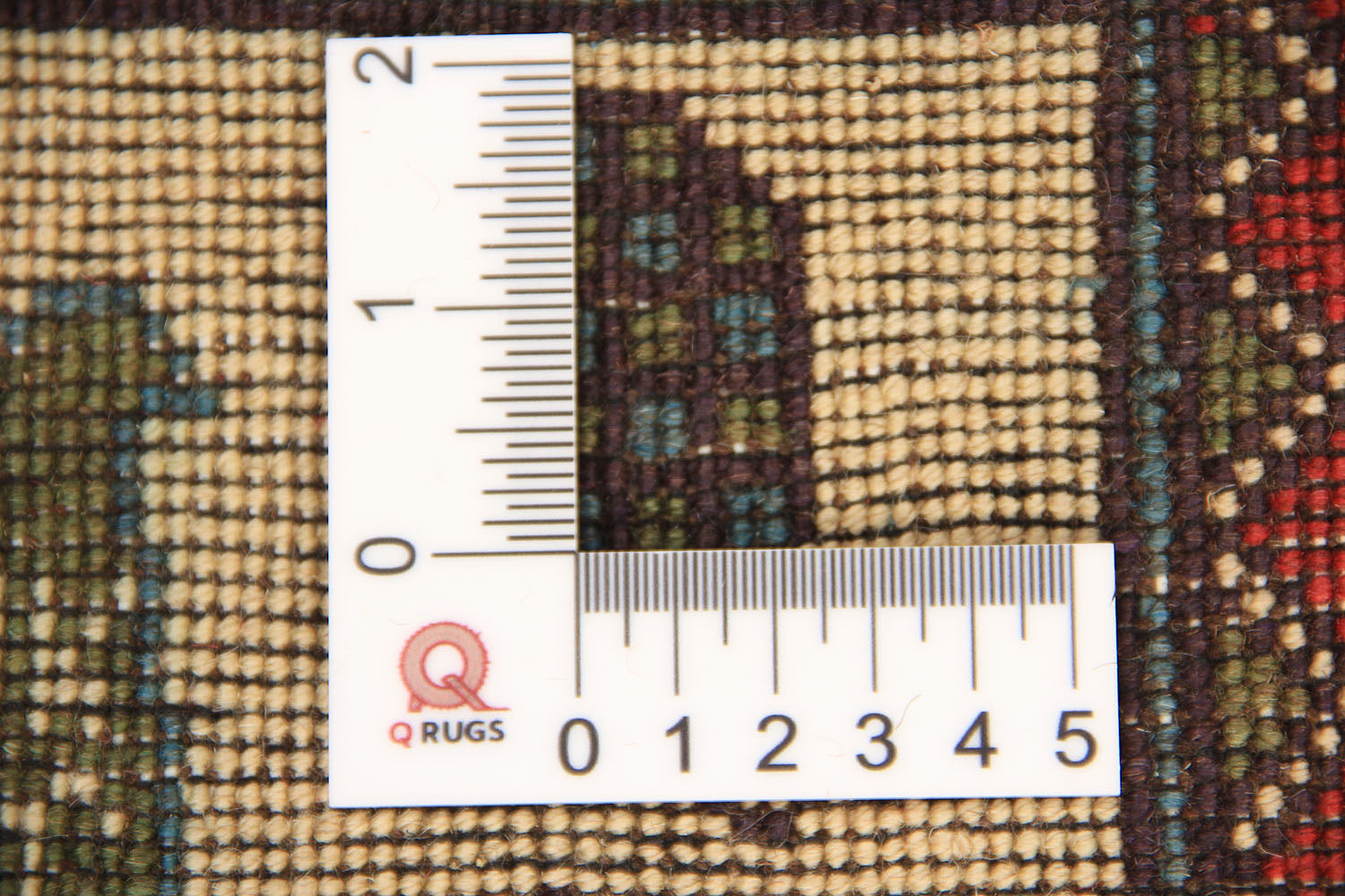 2' x 3'  Ivory Handmade War Rug Rectangular