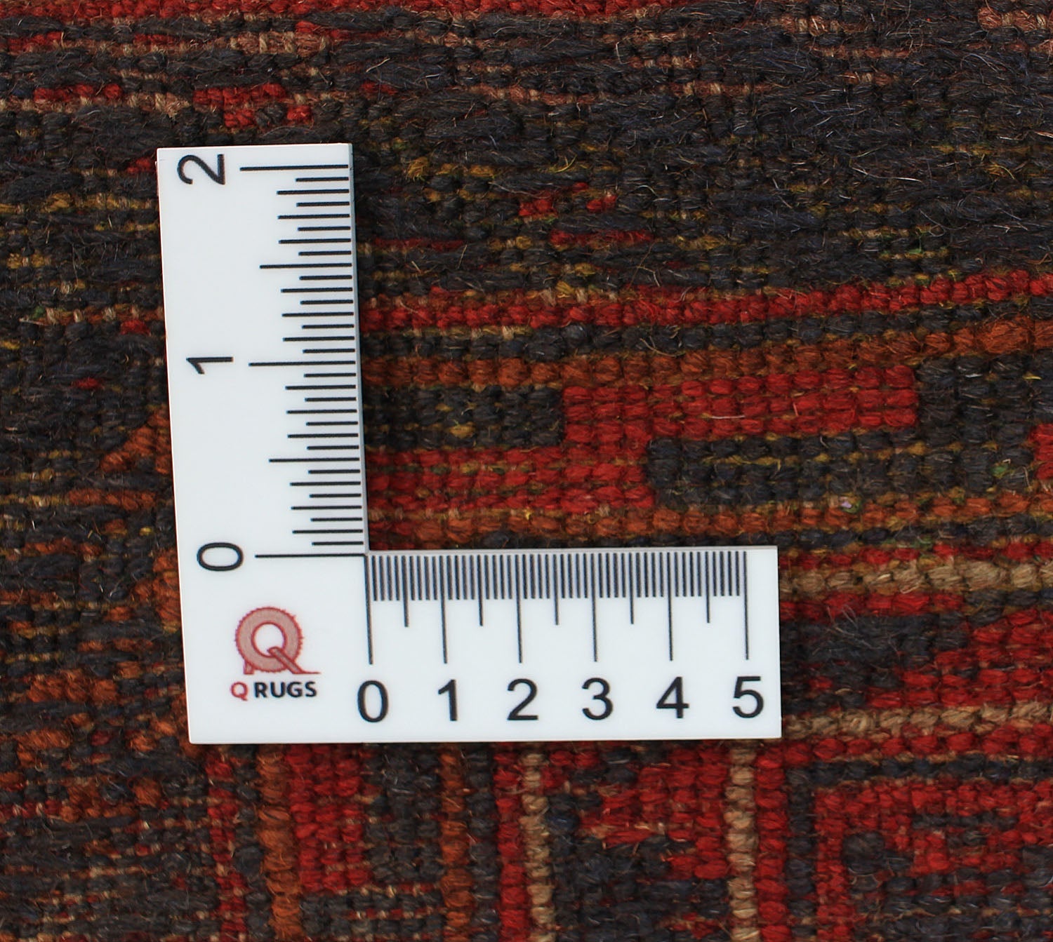 Red Handmade Mashwani Afghan Rug Rectangular