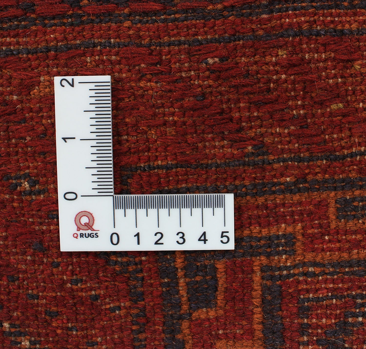 Red Handmade Mashwani Afghan Rug Rectangular