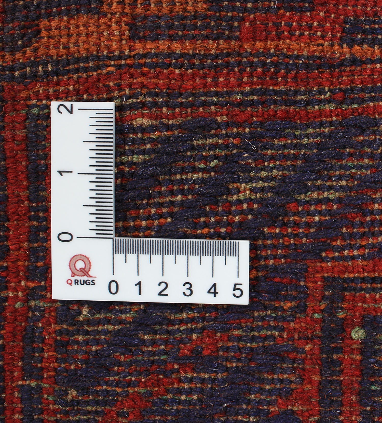 6' 6"X 10'  Red Handmade Mashwani Afghan Rug Rectangular