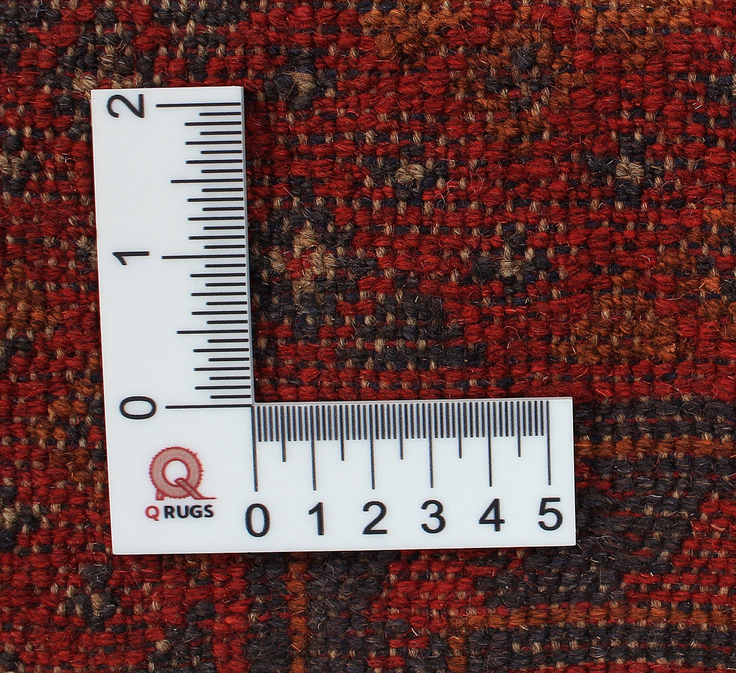 Red Handmade Mashwani Afghan Rug Rectangular