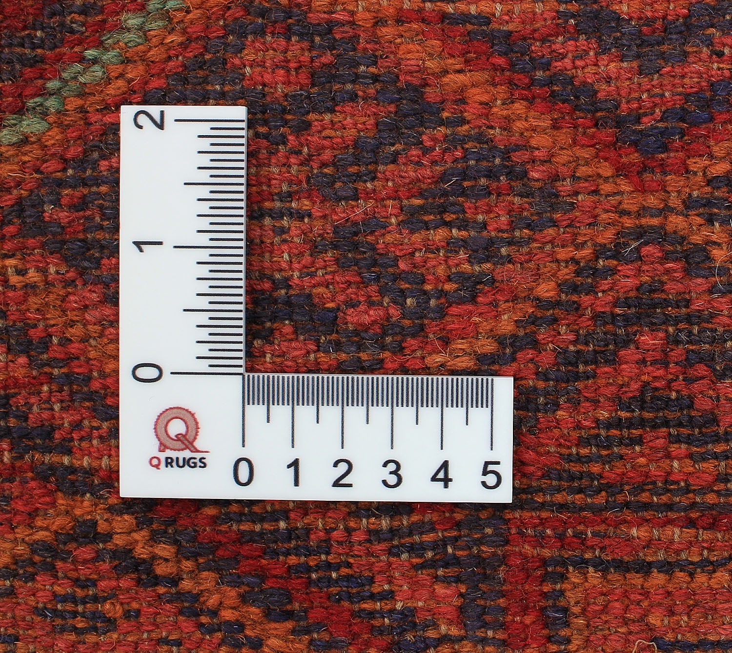 Red Handmade Mashwani Afghan Rug Rectangular