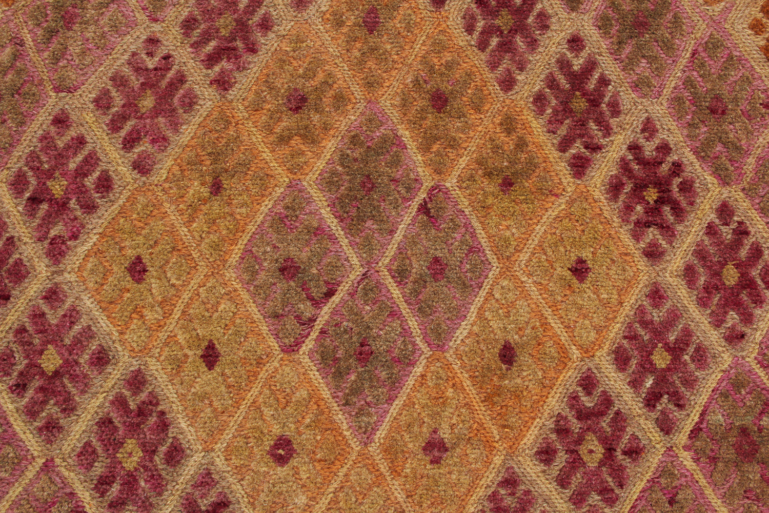 4' x 4'  Multy Handmade Mashwani Afghan Rug Square