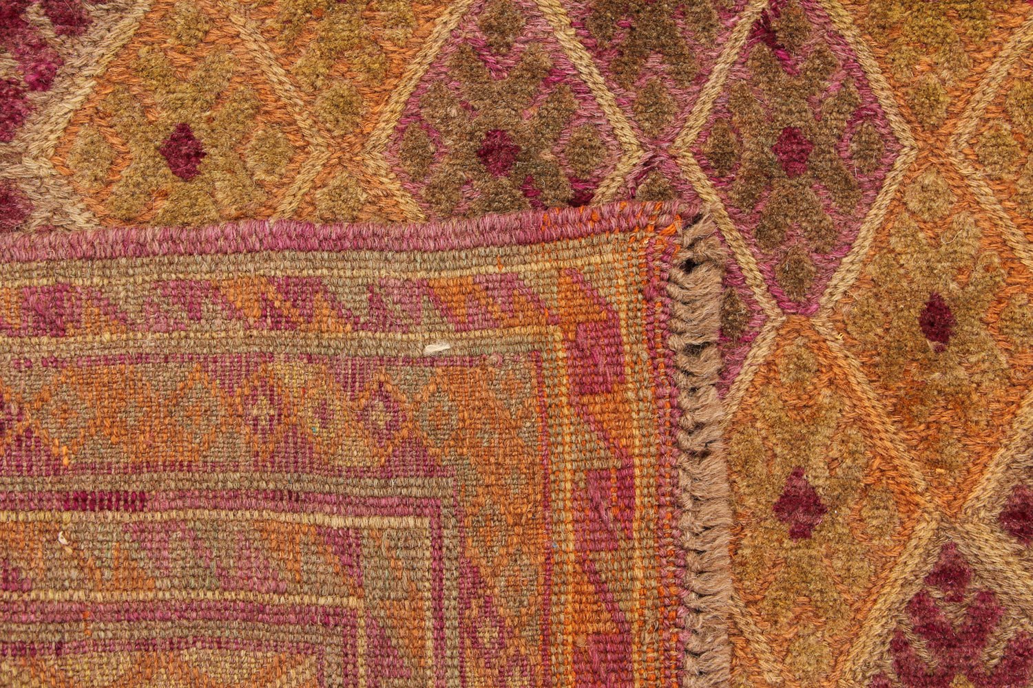 4' x 4'  Multy Handmade Mashwani Afghan Rug Square