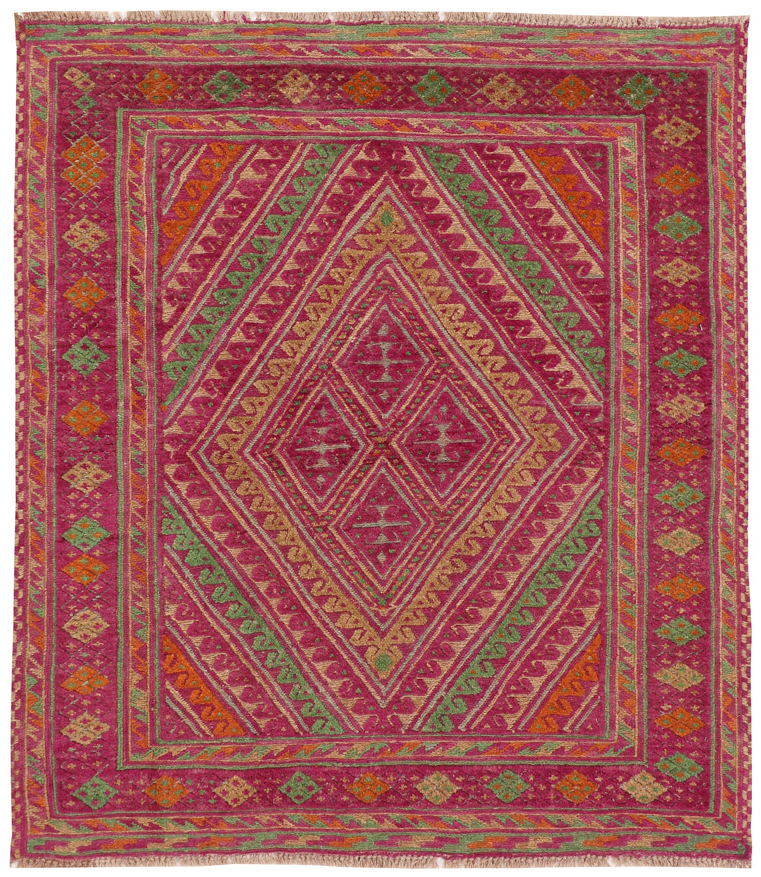 Multy Handmade Mashwani Afghan Rug Rectangular