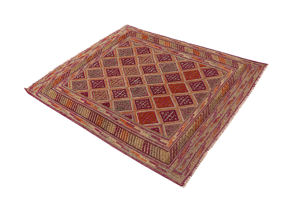 Multy Handmade Mashwani Afghan Rug Rectangular