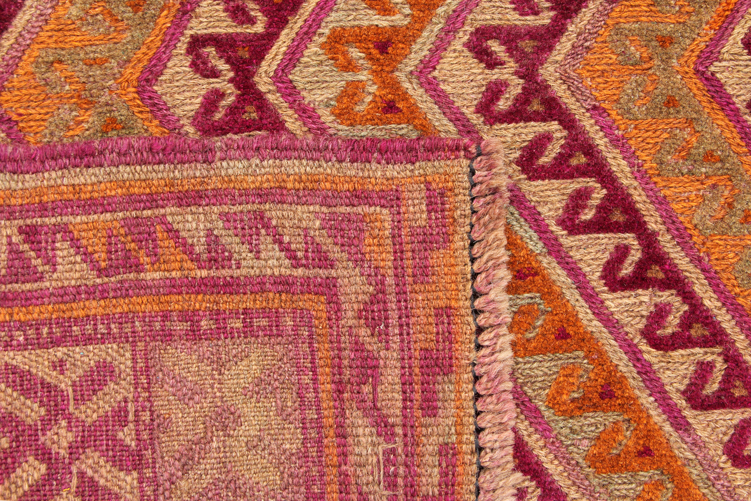 4' x 4'  Multy Handmade Mashwani Afghan Rug Square