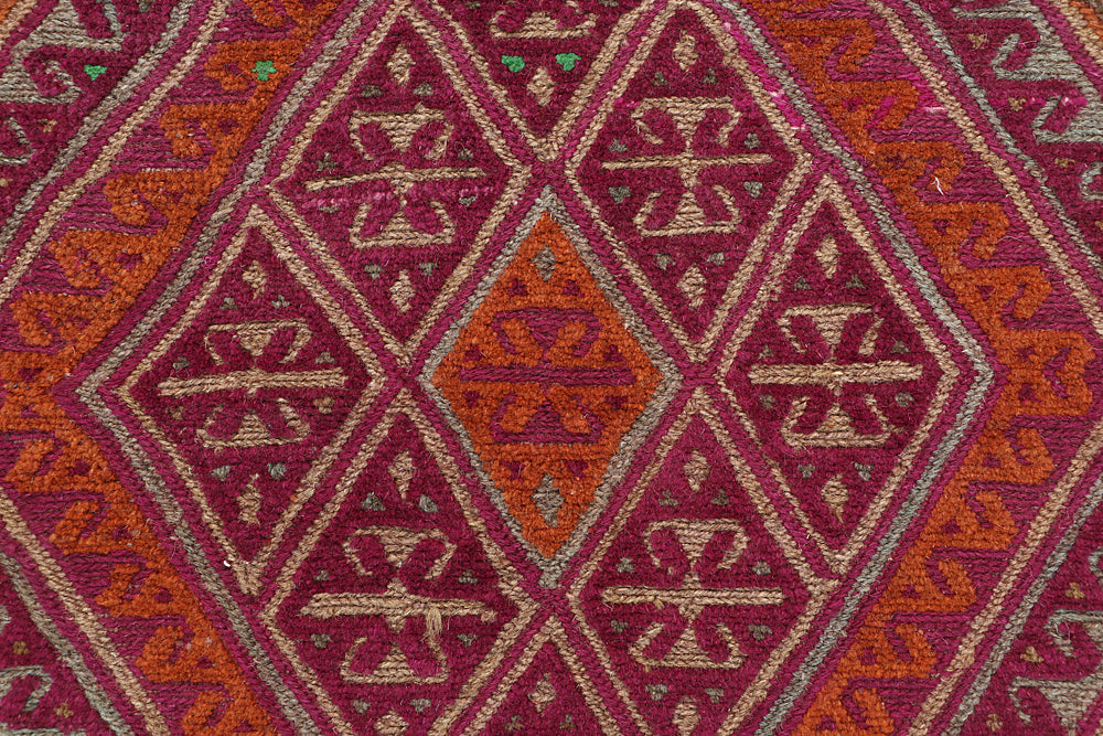 4' x 4'  Multy Handmade Mashwani Afghan Rug Square
