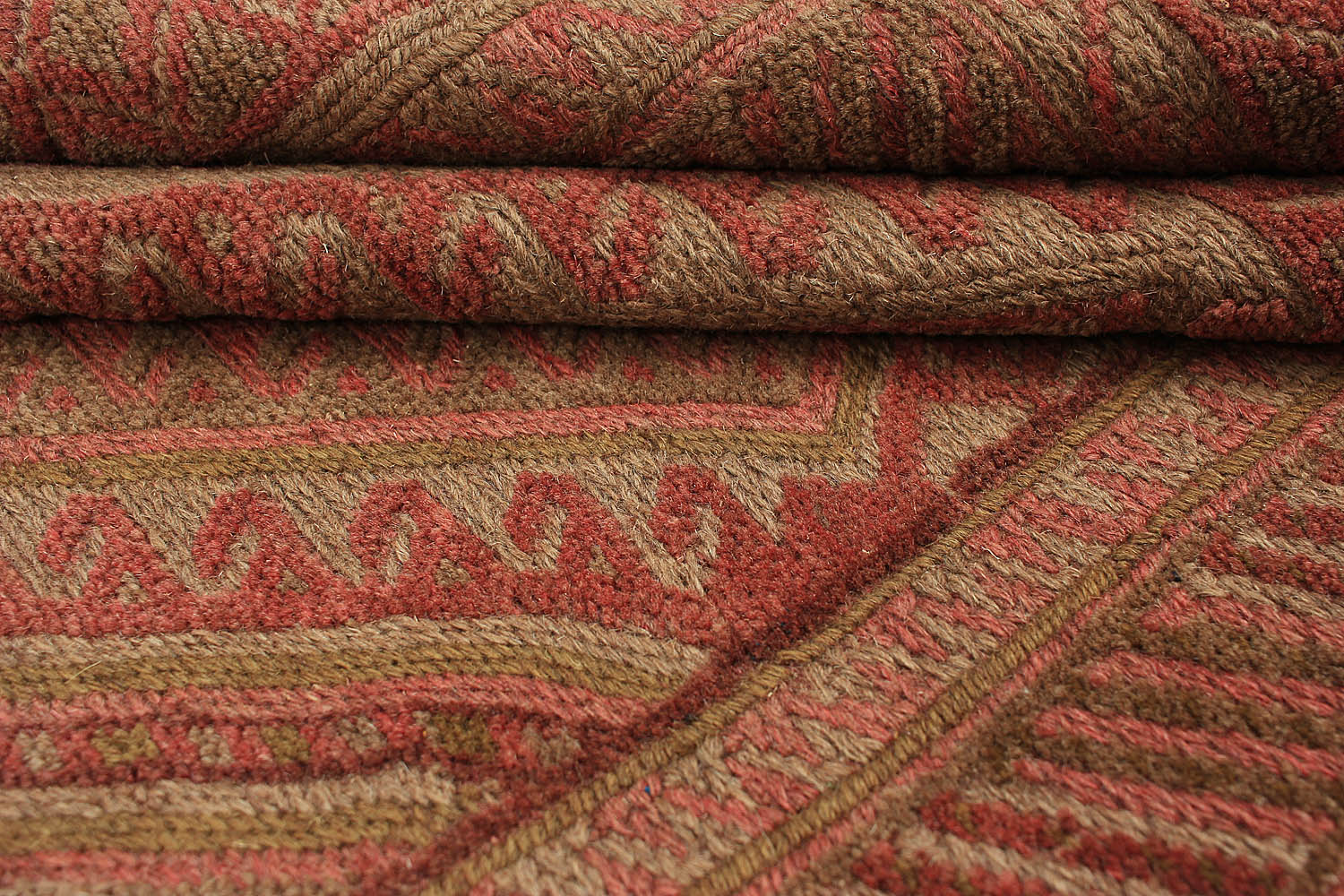 4' x 4'  Multy Handmade Mashwani Afghan Rug Square