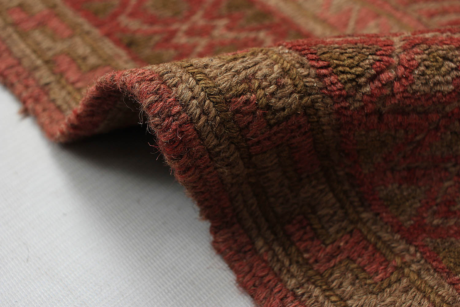 4' x 4'  Multy Handmade Mashwani Afghan Rug Square