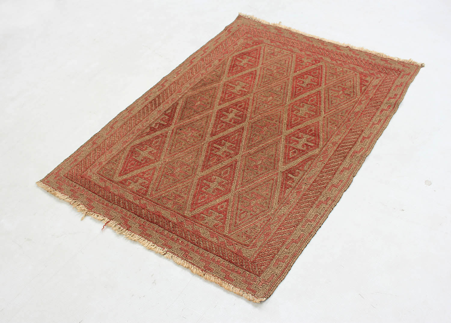 3' X 4'  Multy Handmade Mashwani Afghan Rug Rectangular