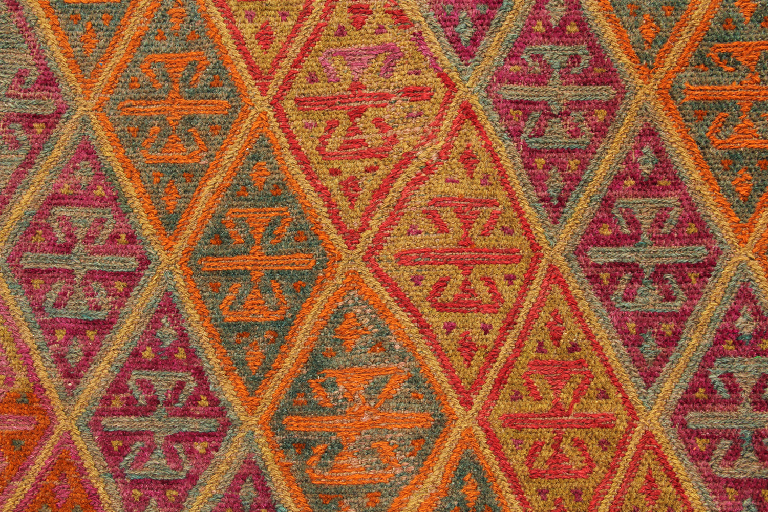4' x 4'  Multy Handmade Mashwani Afghan Rug Square