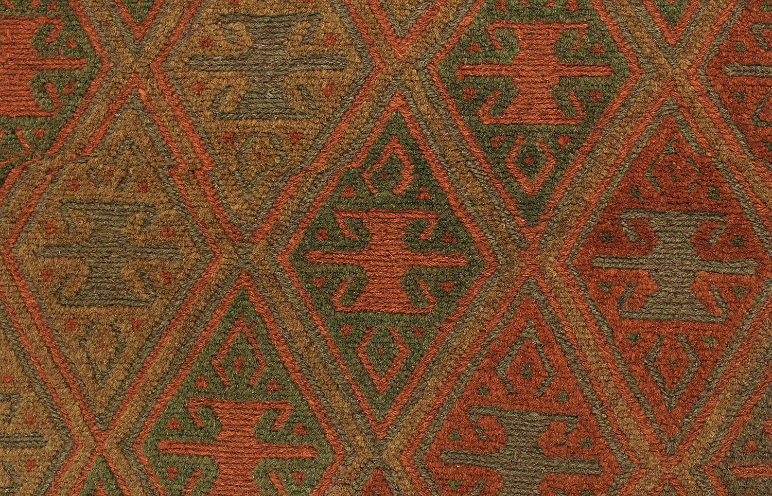 4' x 4'  Multy Handmade Mashwani Afghan Rug Square