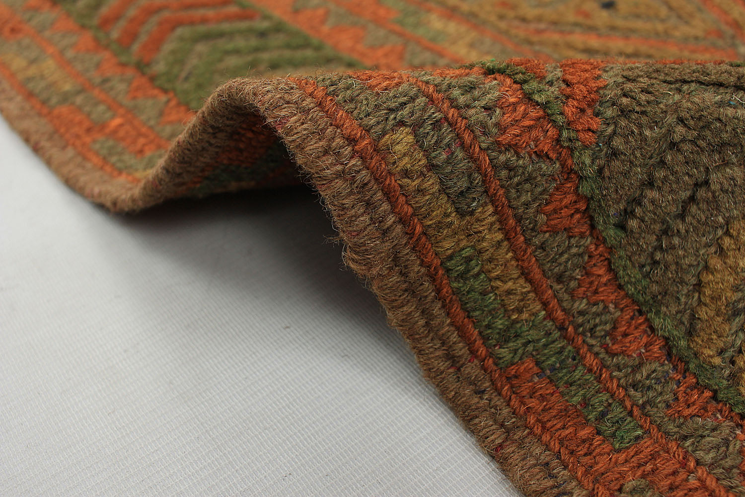 4' x 4'  Multy Handmade Mashwani Afghan Rug Square