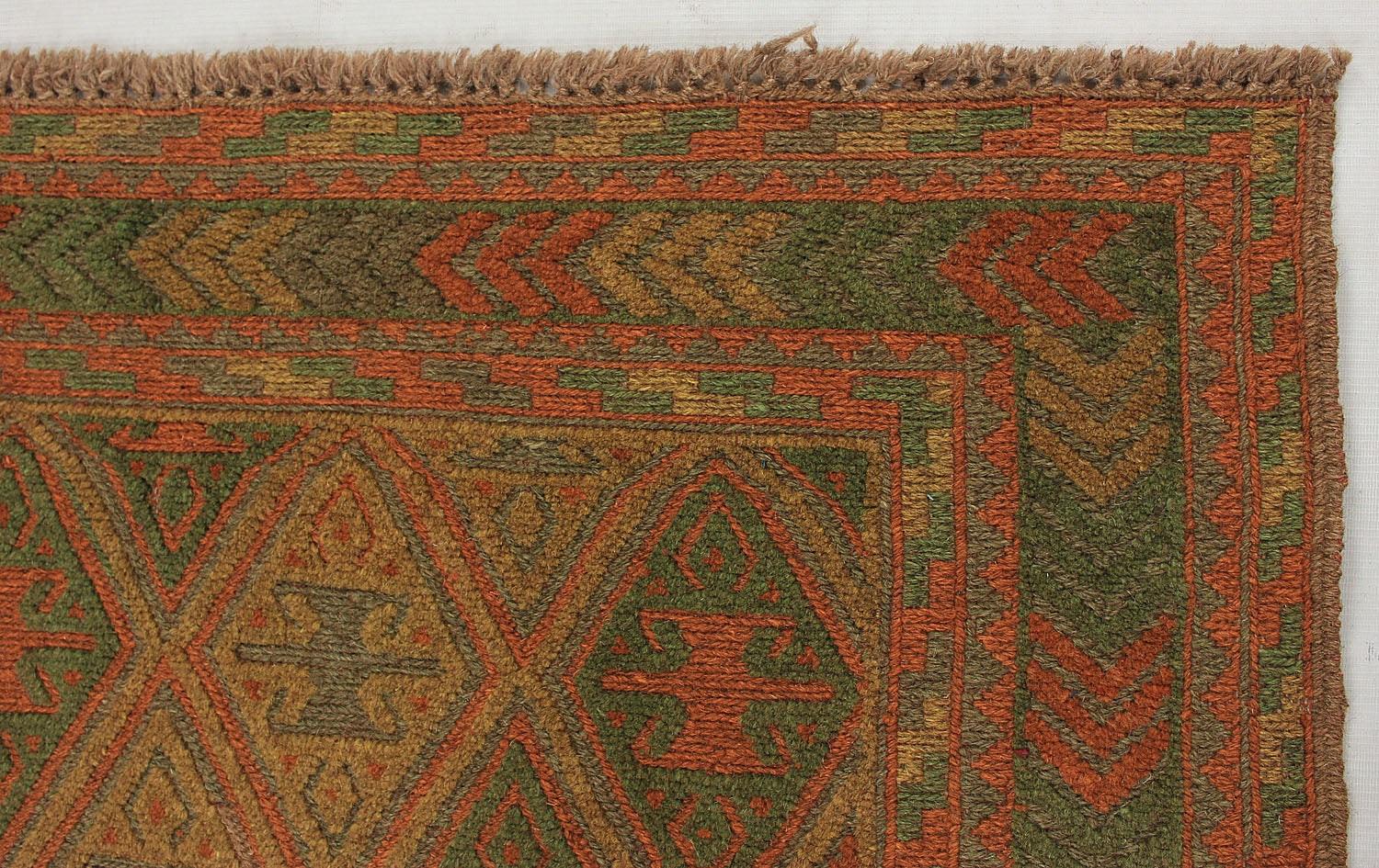 4' x 4'  Multy Handmade Mashwani Afghan Rug Square