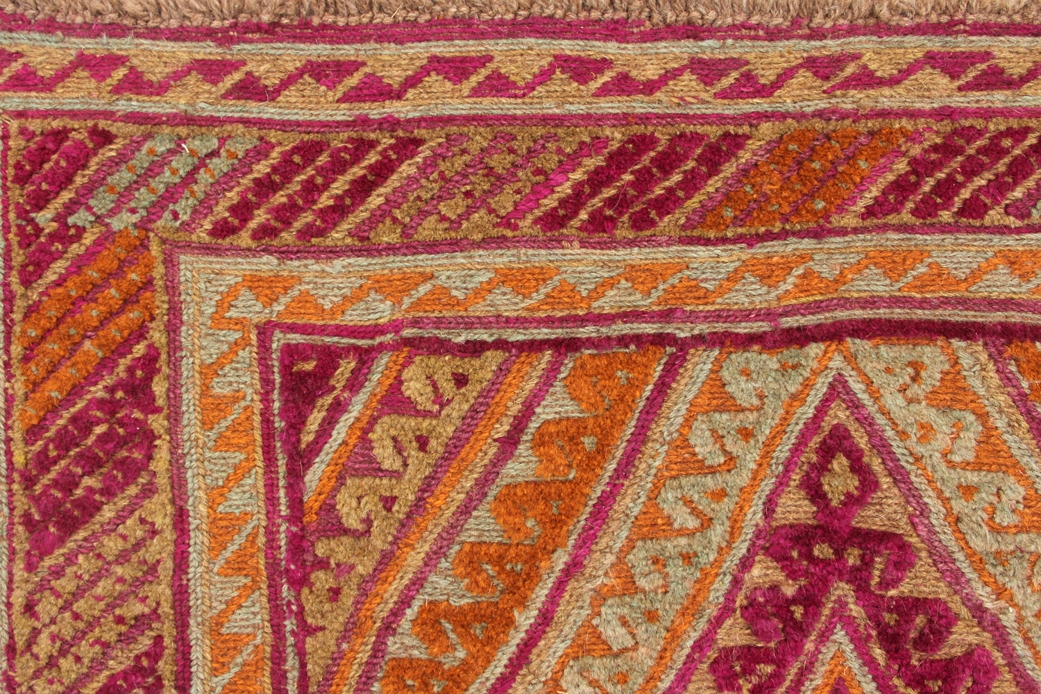 4' x 4'  Multy Handmade Mashwani Afghan Rug Square
