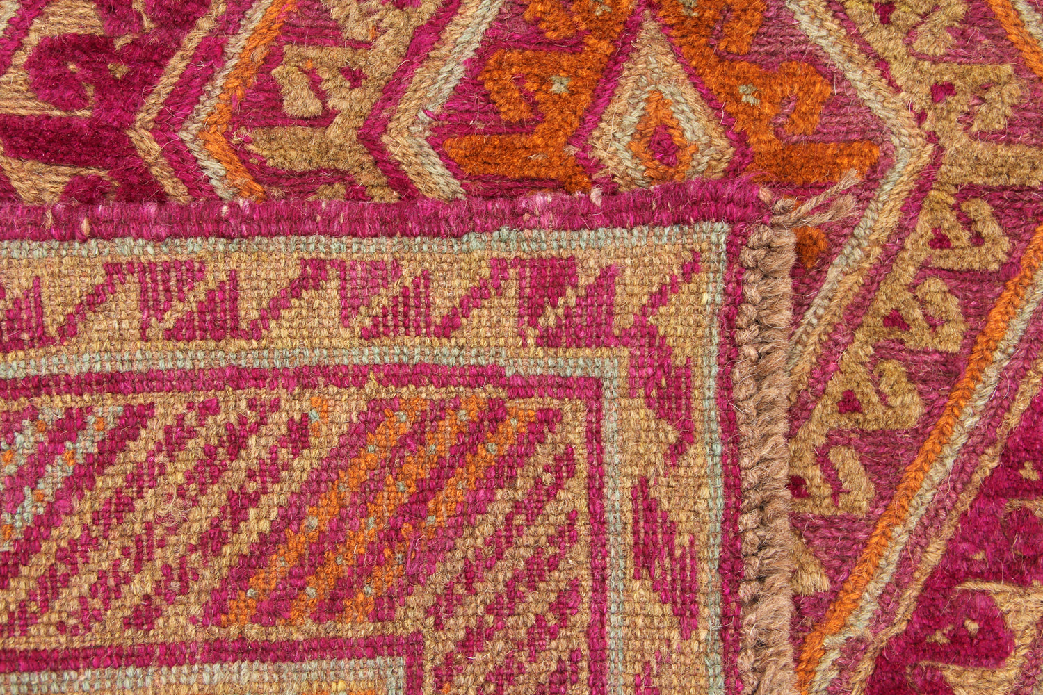 4' x 4'  Multy Handmade Mashwani Afghan Rug Square