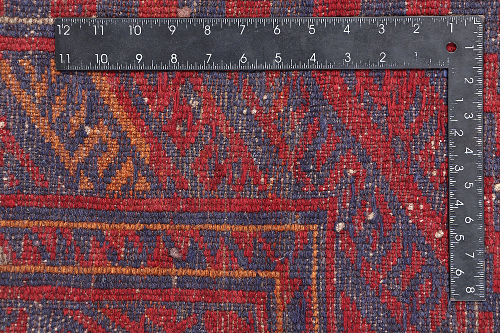 4' x 4'  Multy Handmade Mashwani Afghan Rug Square