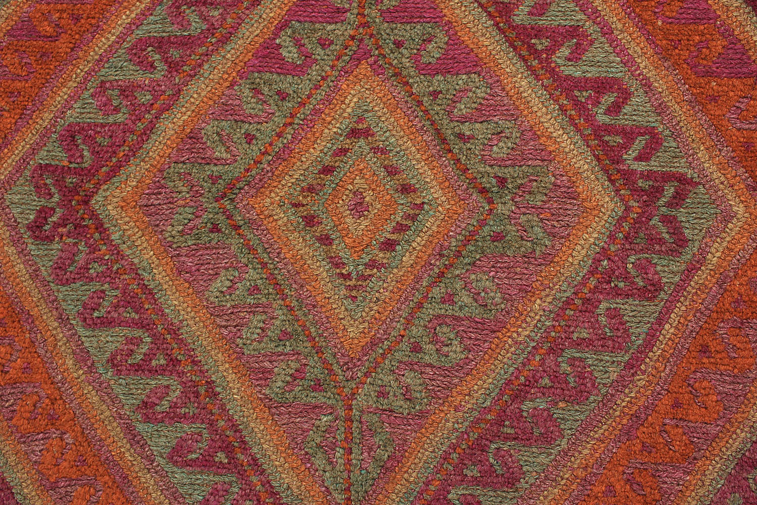 4' x 4'  Multy Handmade Mashwani Afghan Rug Square