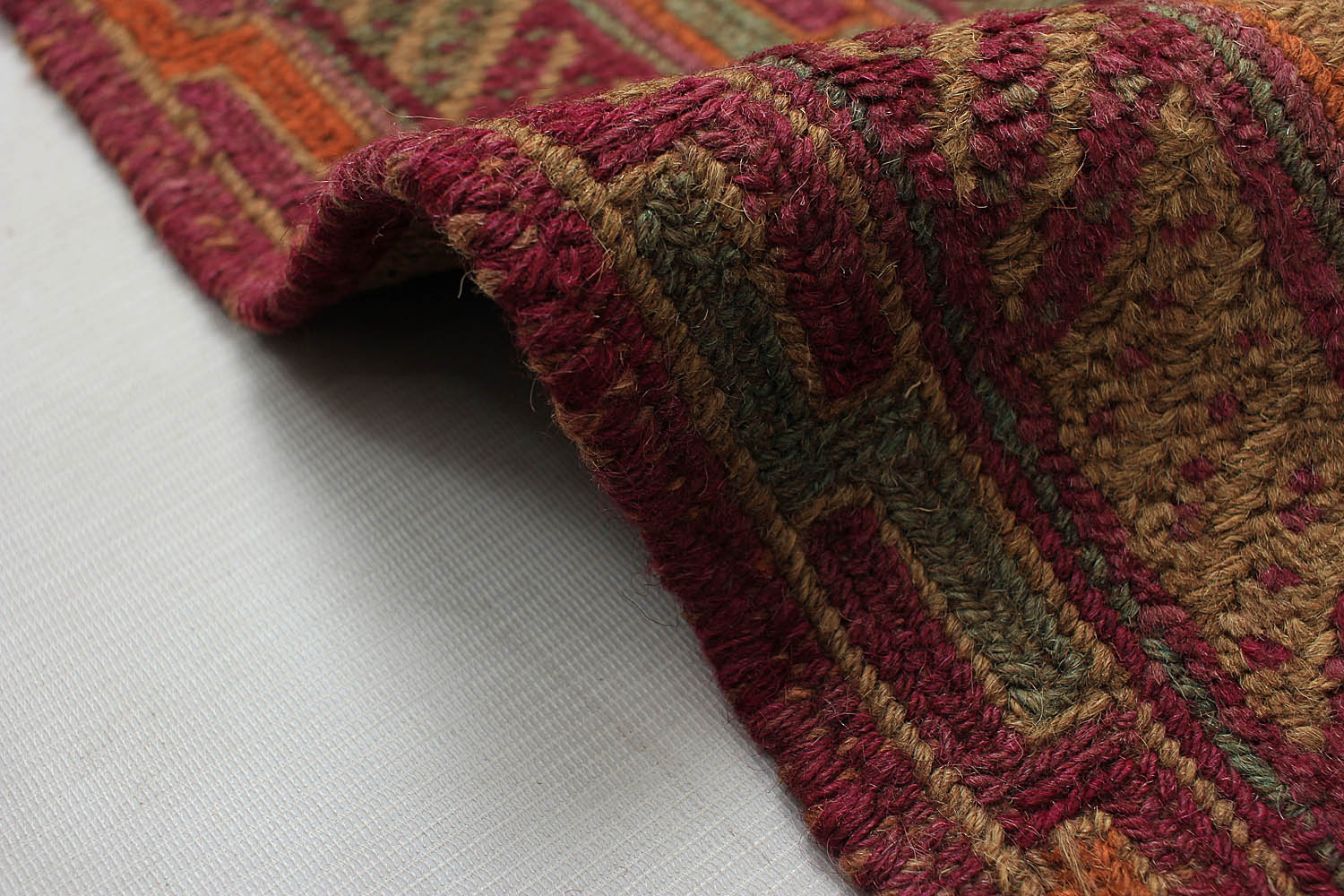 4' x 4'  Multy Handmade Mashwani Afghan Rug Square