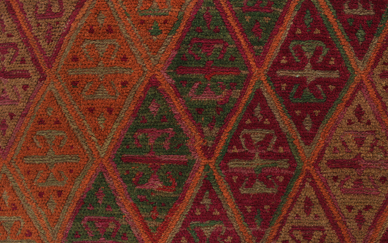4' x 4'  Multy Handmade Mashwani Afghan Rug Square