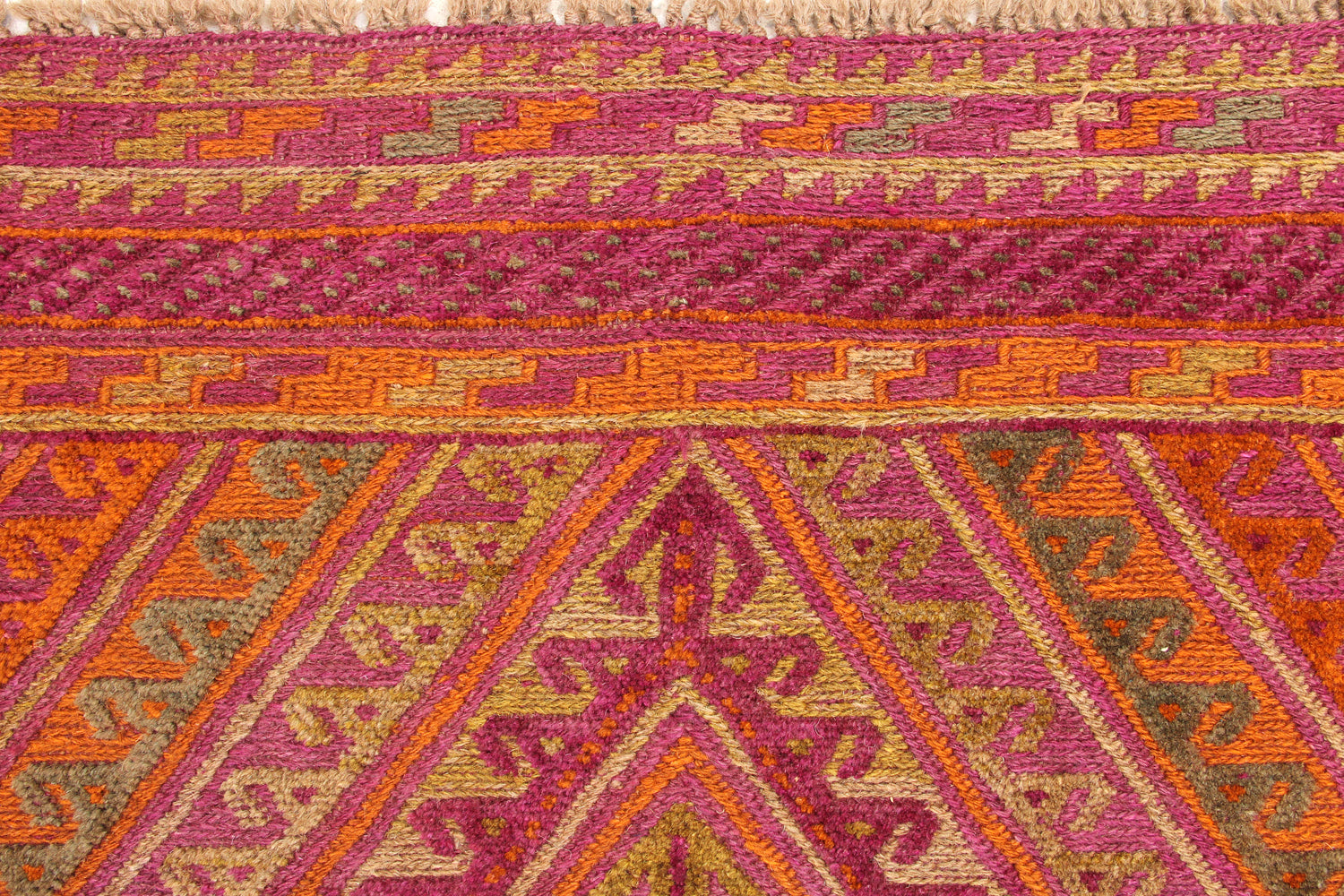 4' x 4'  Multy Handmade Mashwani Afghan Rug Square