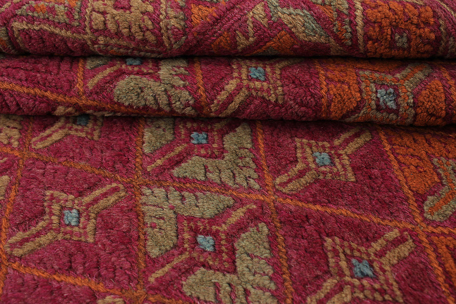4' x 4'  Multy Handmade Mashwani Afghan Rug Square