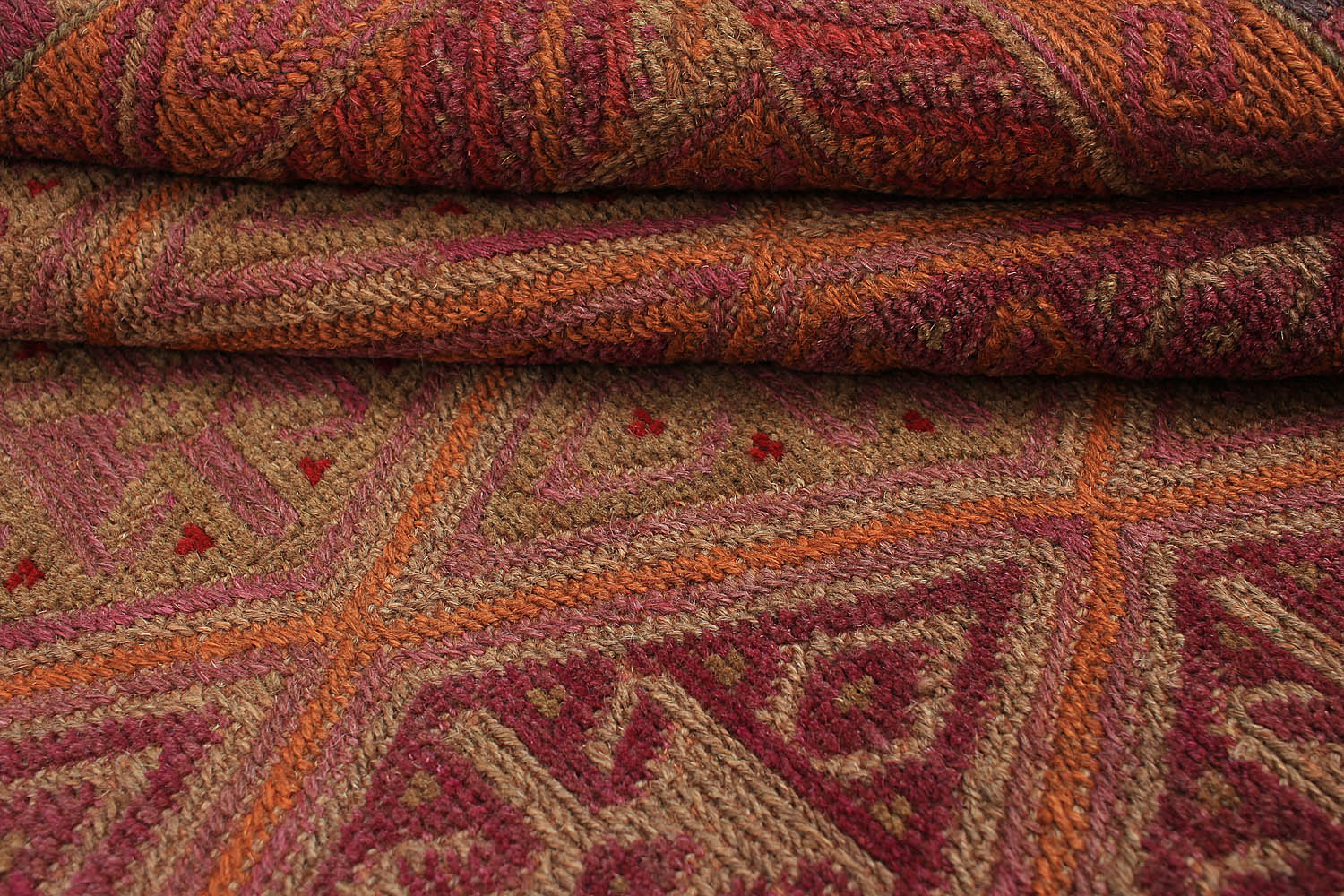 4' x 4'  Multy Handmade Mashwani Afghan Rug Square