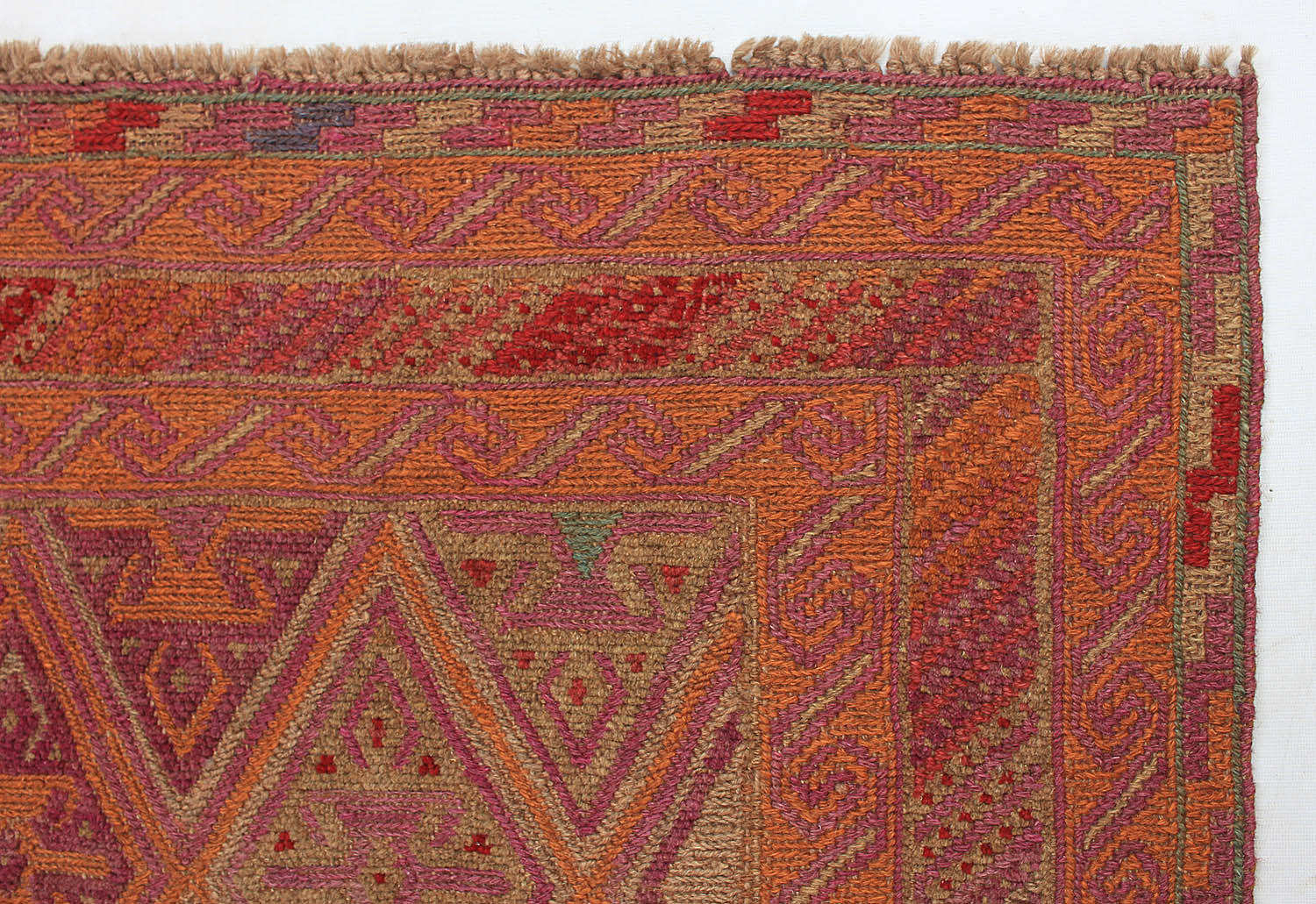 4' x 4'  Multy Handmade Mashwani Afghan Rug Square