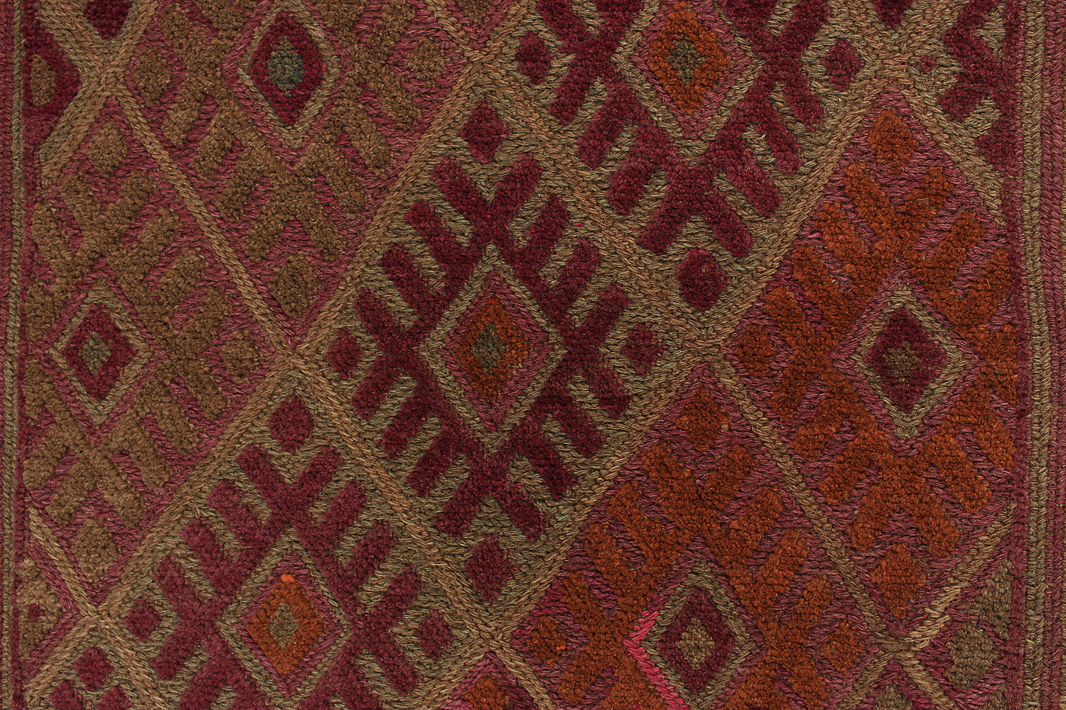 4' x 4'  Multy Handmade Mashwani Afghan Rug Square