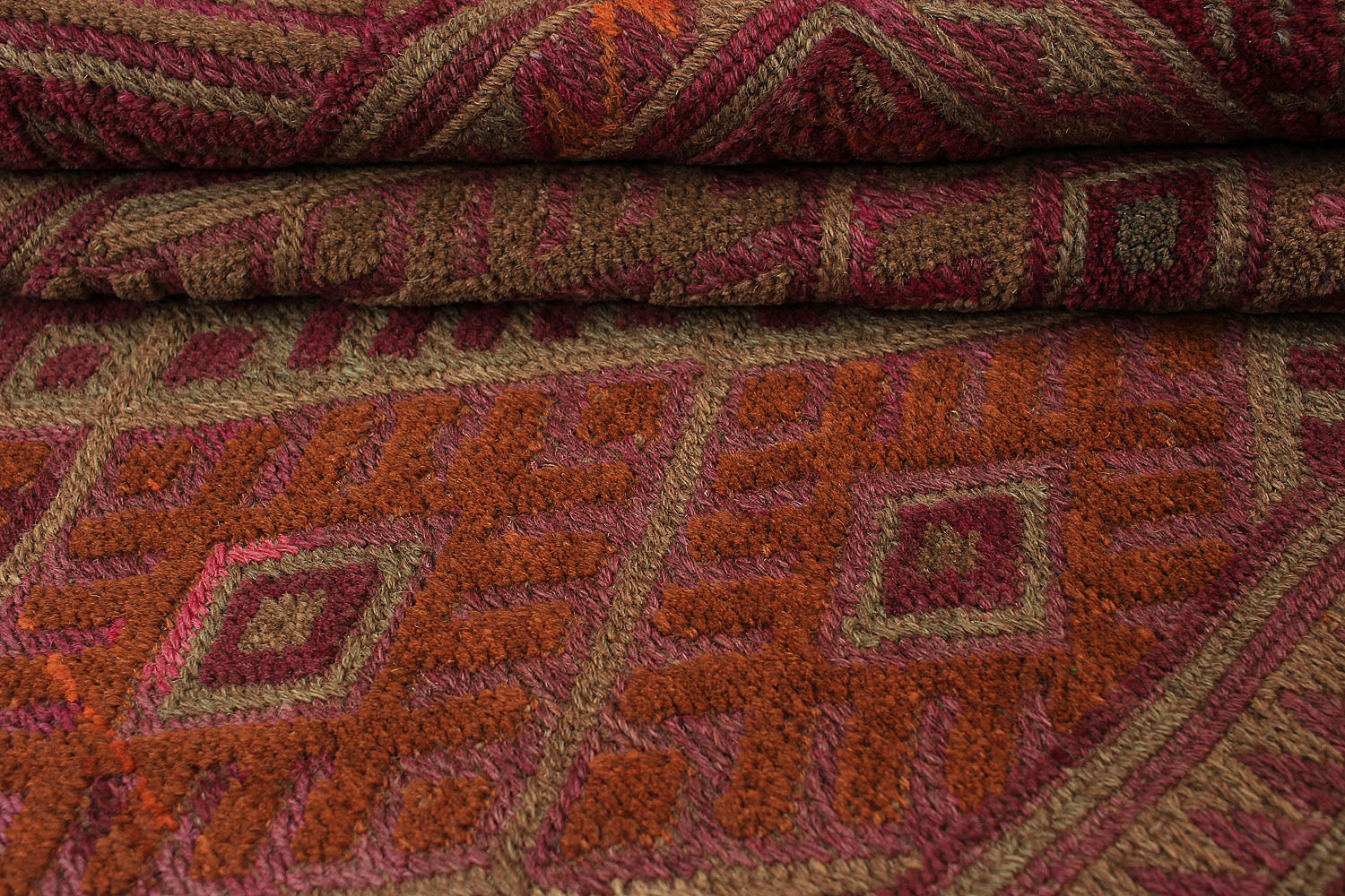 4' x 4'  Multy Handmade Mashwani Afghan Rug Square