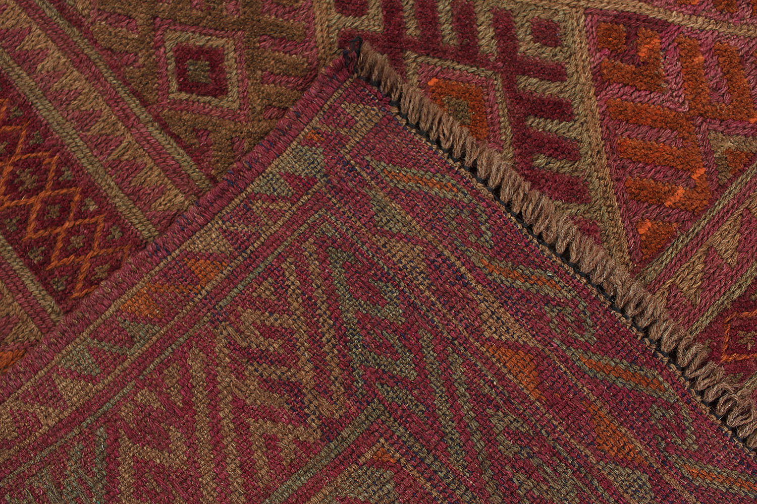 4' x 4'  Multy Handmade Mashwani Afghan Rug Square