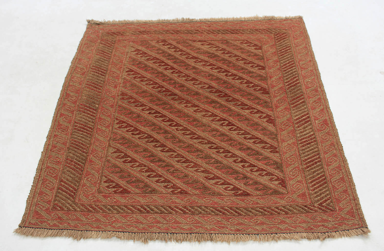 4' x 4'  Multy Handmade Mashwani Afghan Rug Square