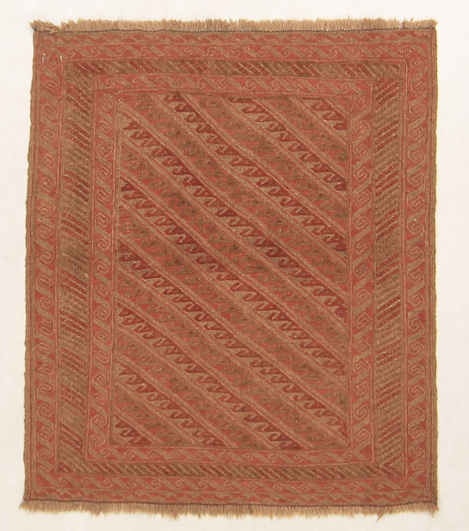 4' x 4'  Multy Handmade Mashwani Afghan Rug Square