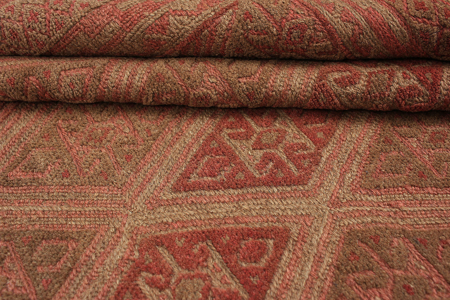 4' x 4'  Multy Handmade Mashwani Afghan Rug Square