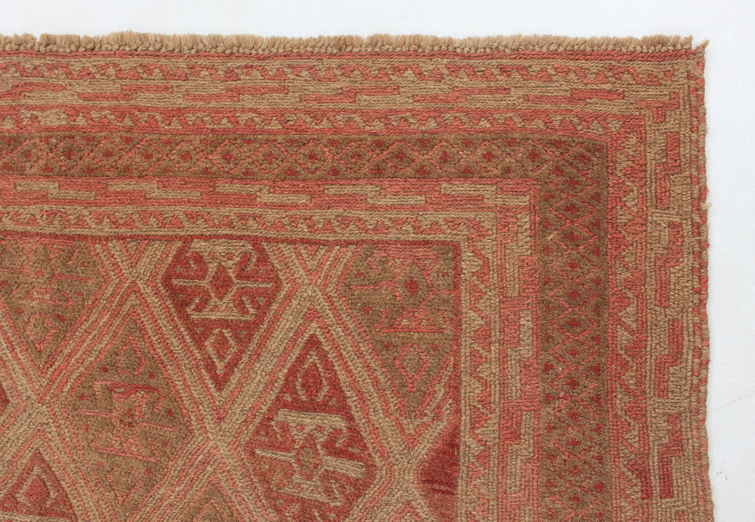 4' x 4'  Multy Handmade Mashwani Afghan Rug Square