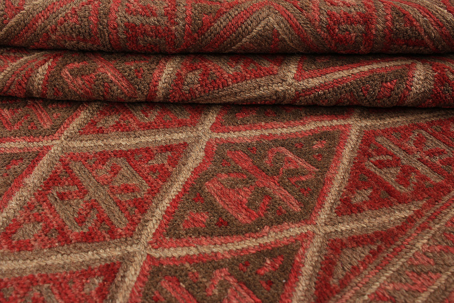 4' x 4'  Multy Handmade Mashwani Afghan Rug Square
