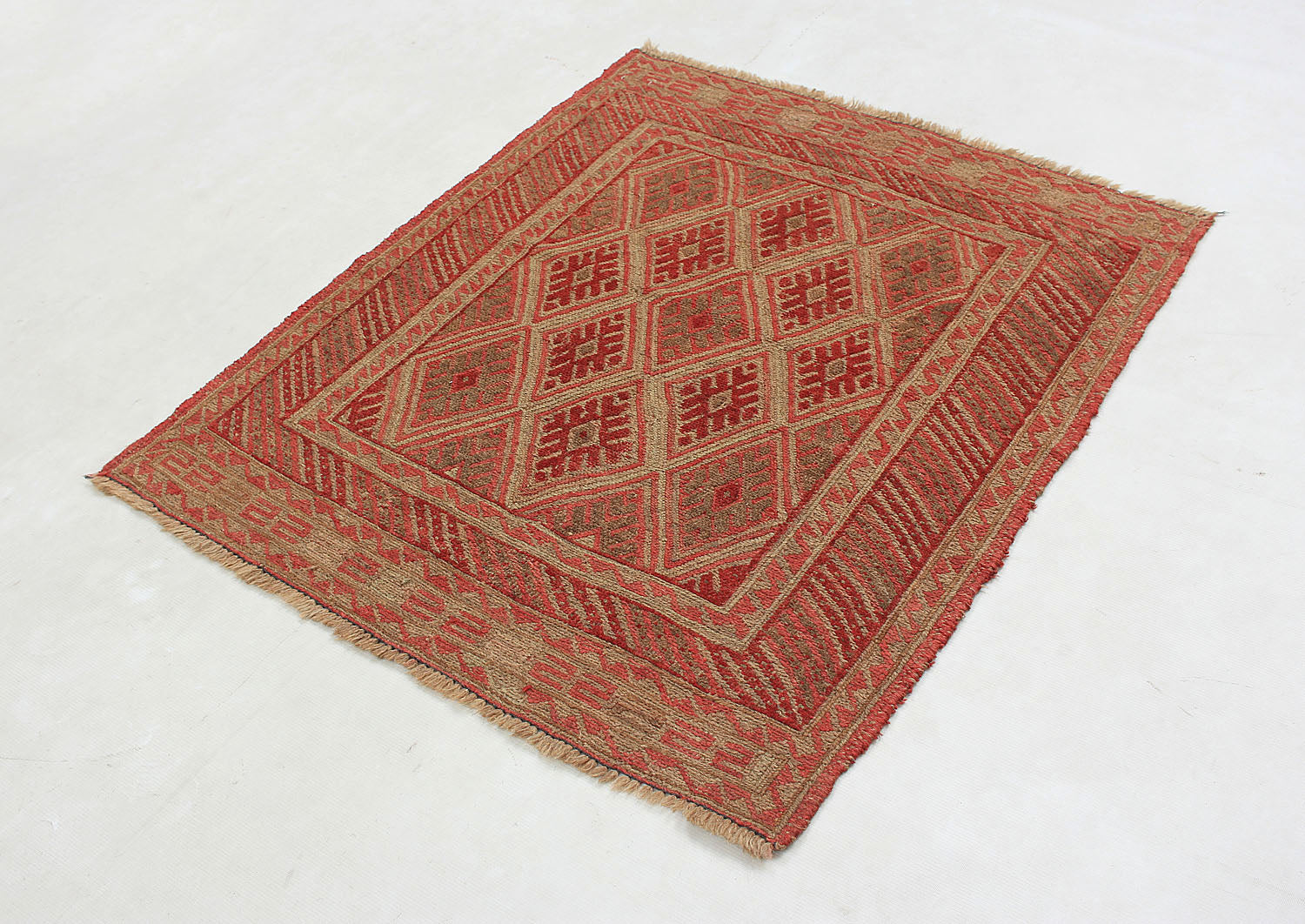 3' X 4'  Multy Handmade Mashwani Afghan Rug Rectangular