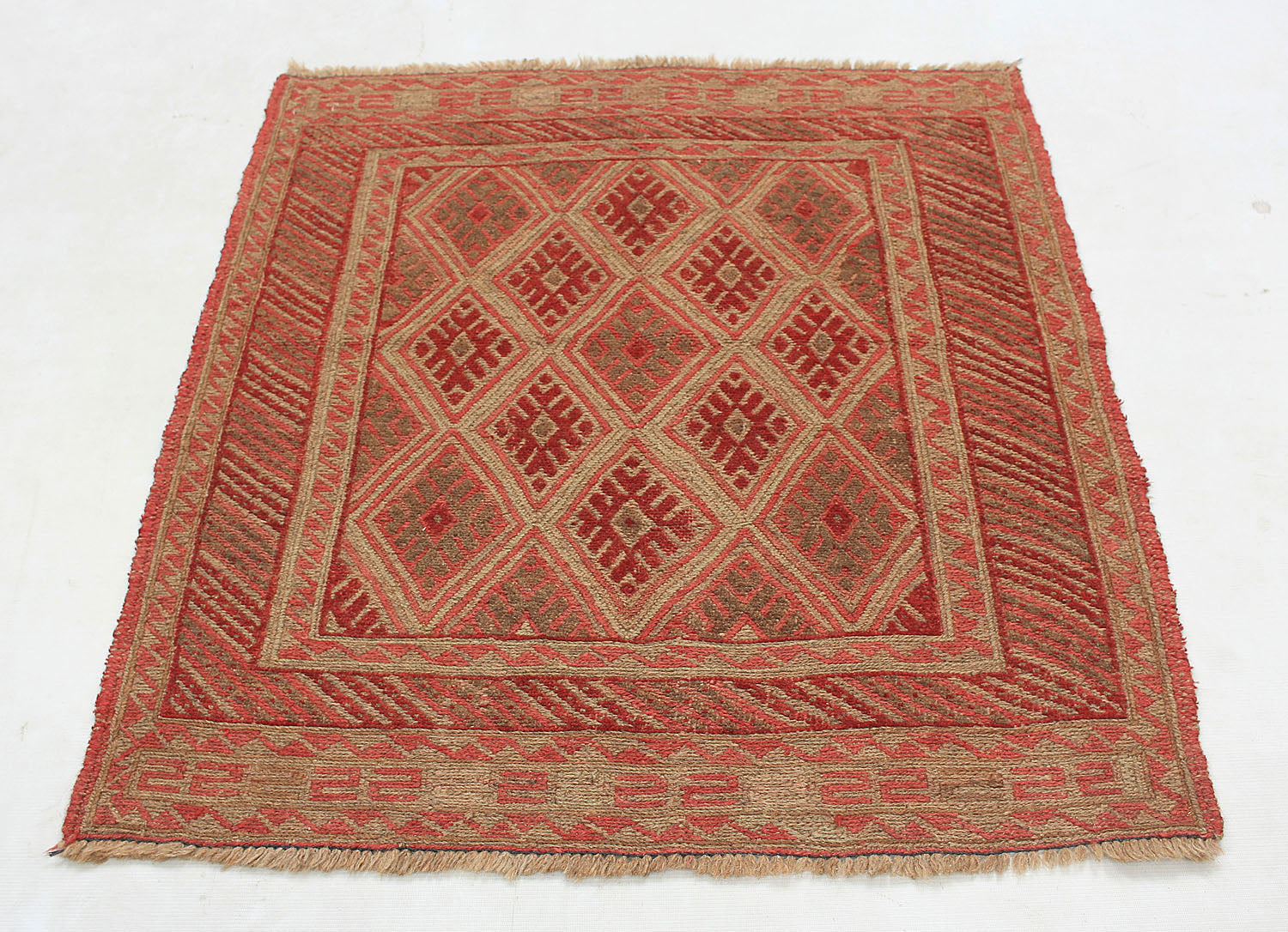 3' X 4'  Multy Handmade Mashwani Afghan Rug Rectangular