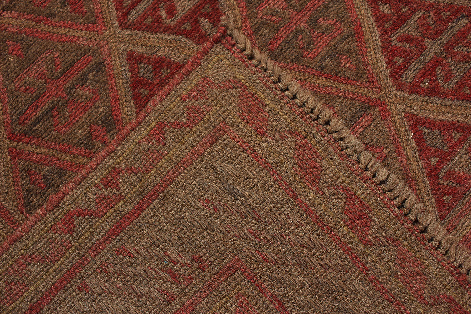 4' x 4'  Multy Handmade Mashwani Afghan Rug Square